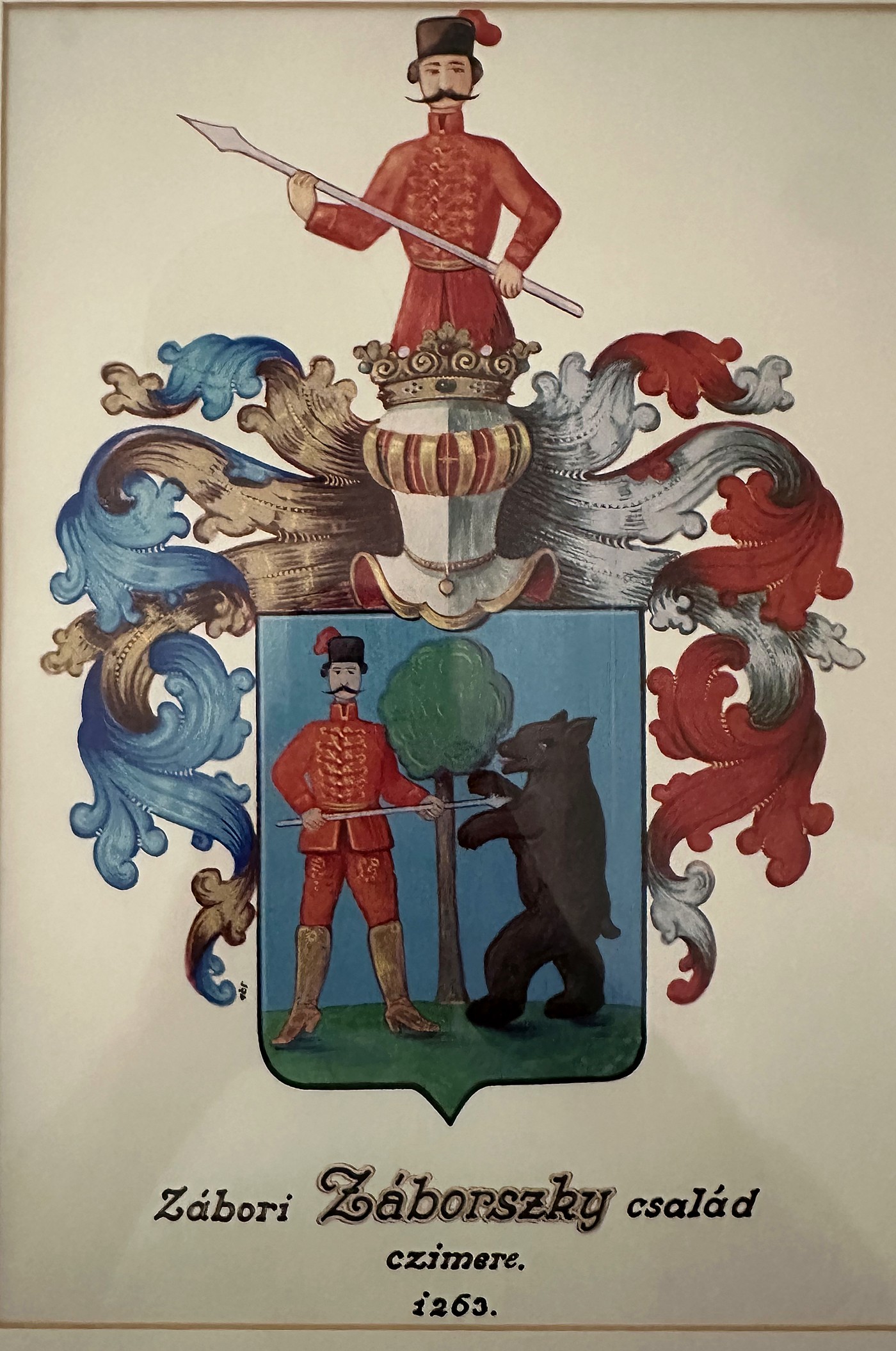 A Záborszky család címere, 1263